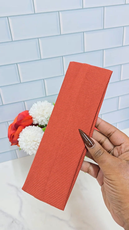 Plain ribbed headbands
