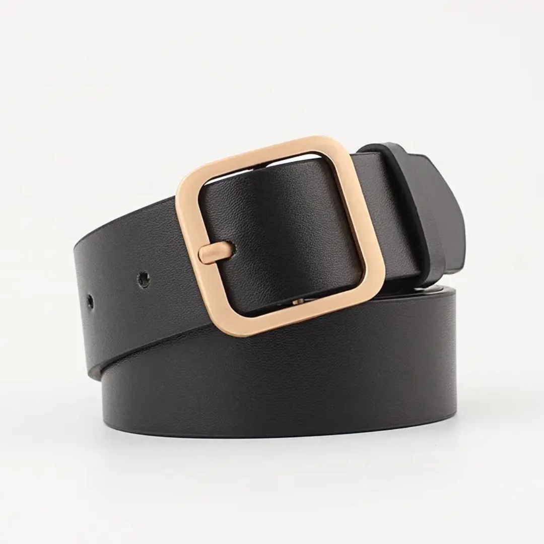 Women's Belt - Square Buckle Faux Leather Belt | Bend the Trend