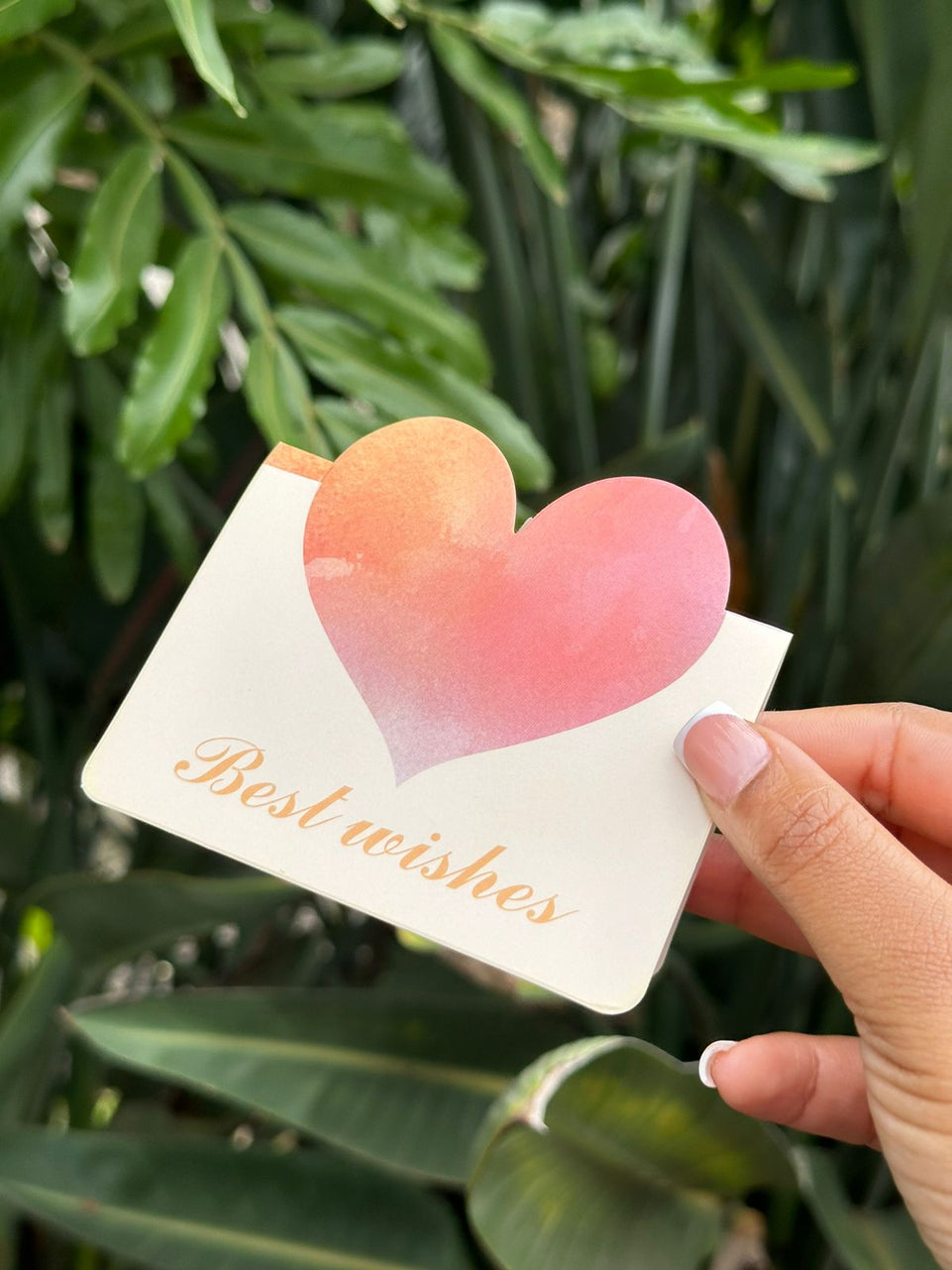 Greeting Card - Best Wishes Blank Interior Card | Bend the Trend