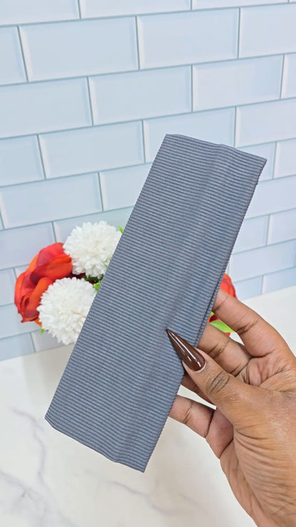 Plain ribbed headbands