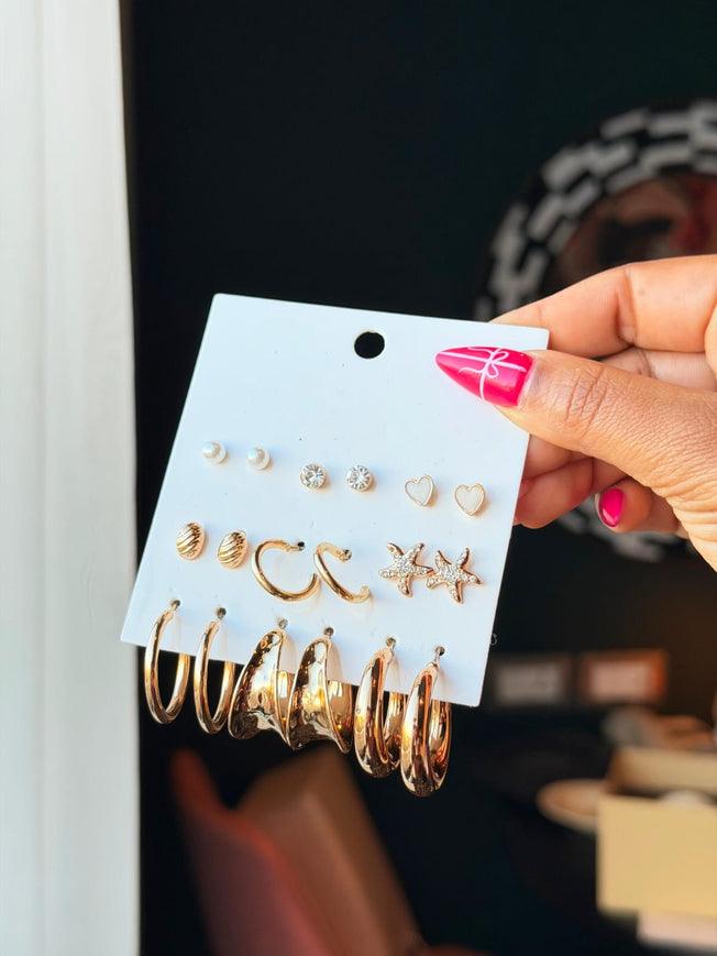 Earring set star fish design