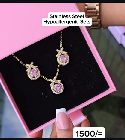 Jewelry Sets for Women - Earrings and Necklace Set | Bend the Trend Valentine Gift set ,gift package Galentines