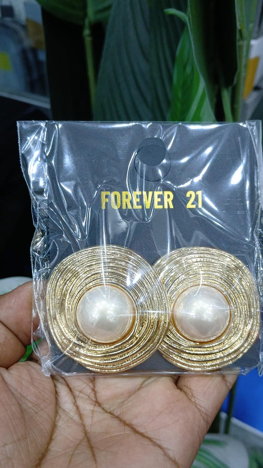 Earring forever 21 button design