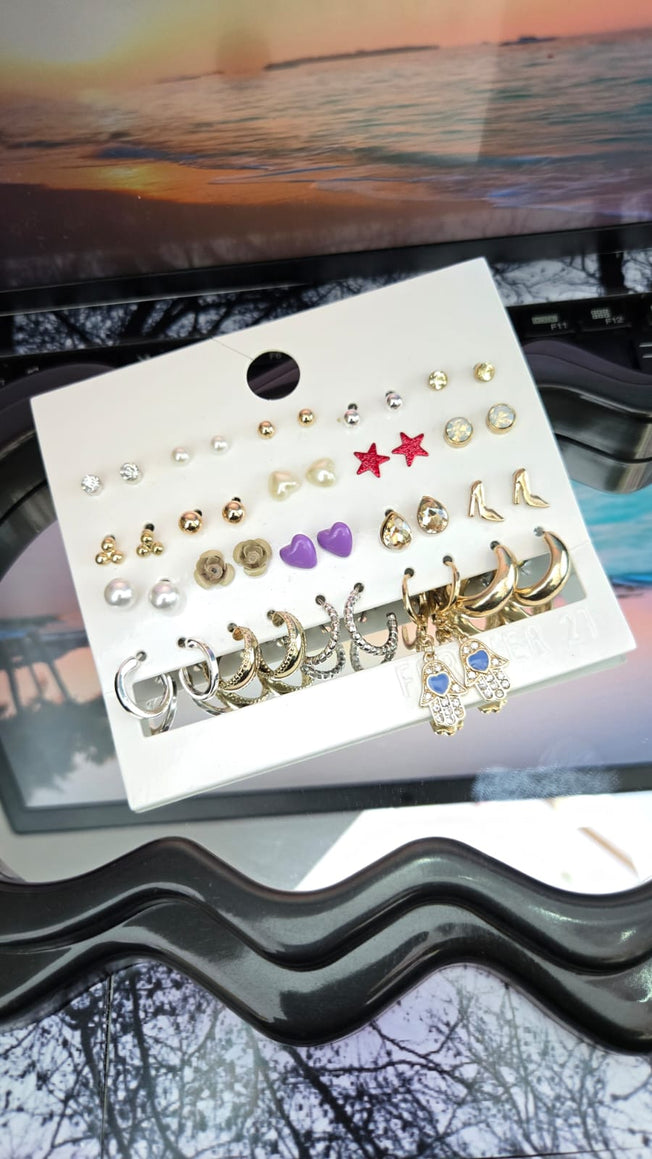 Earring set purple 💜