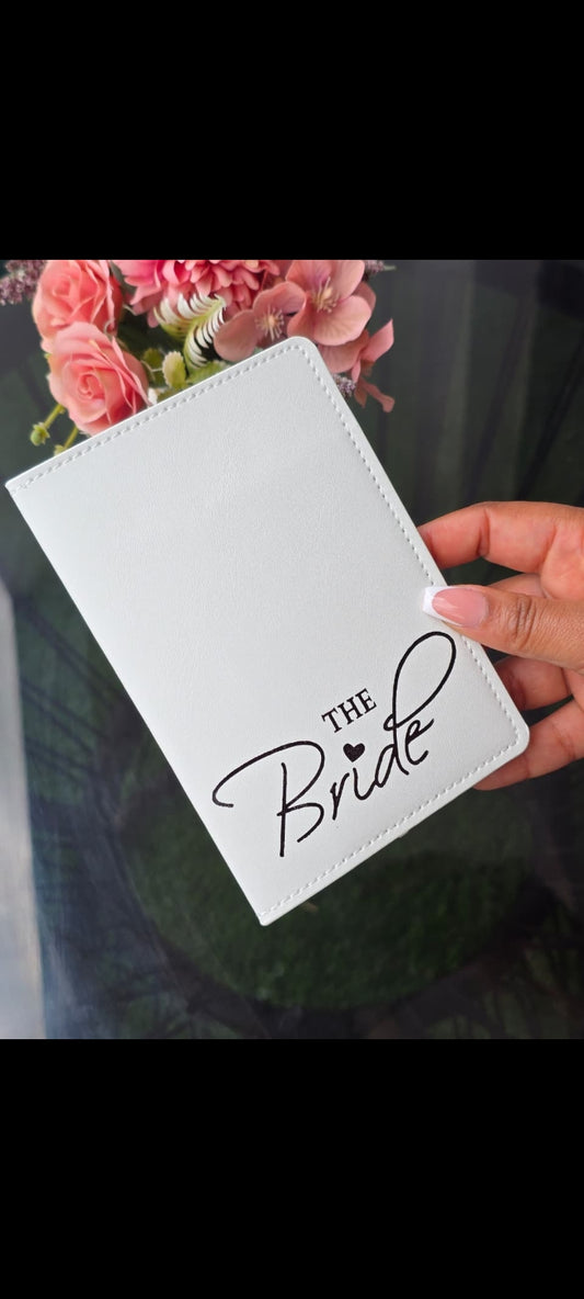 Passport cover bride and groom