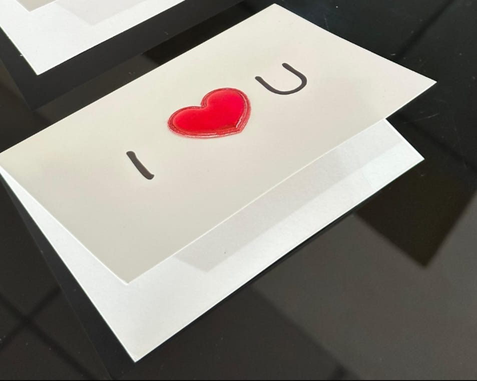 Gift card love vibe. Heartfelt Love Notes – 3D Card Collection