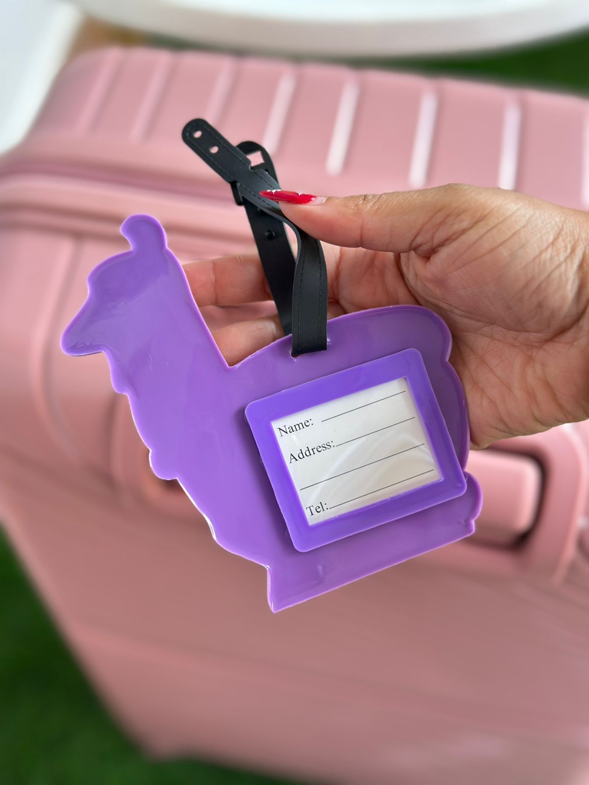 Luggage Tag - Cute Llama Design Travel Bag Tag | Bend the Trend