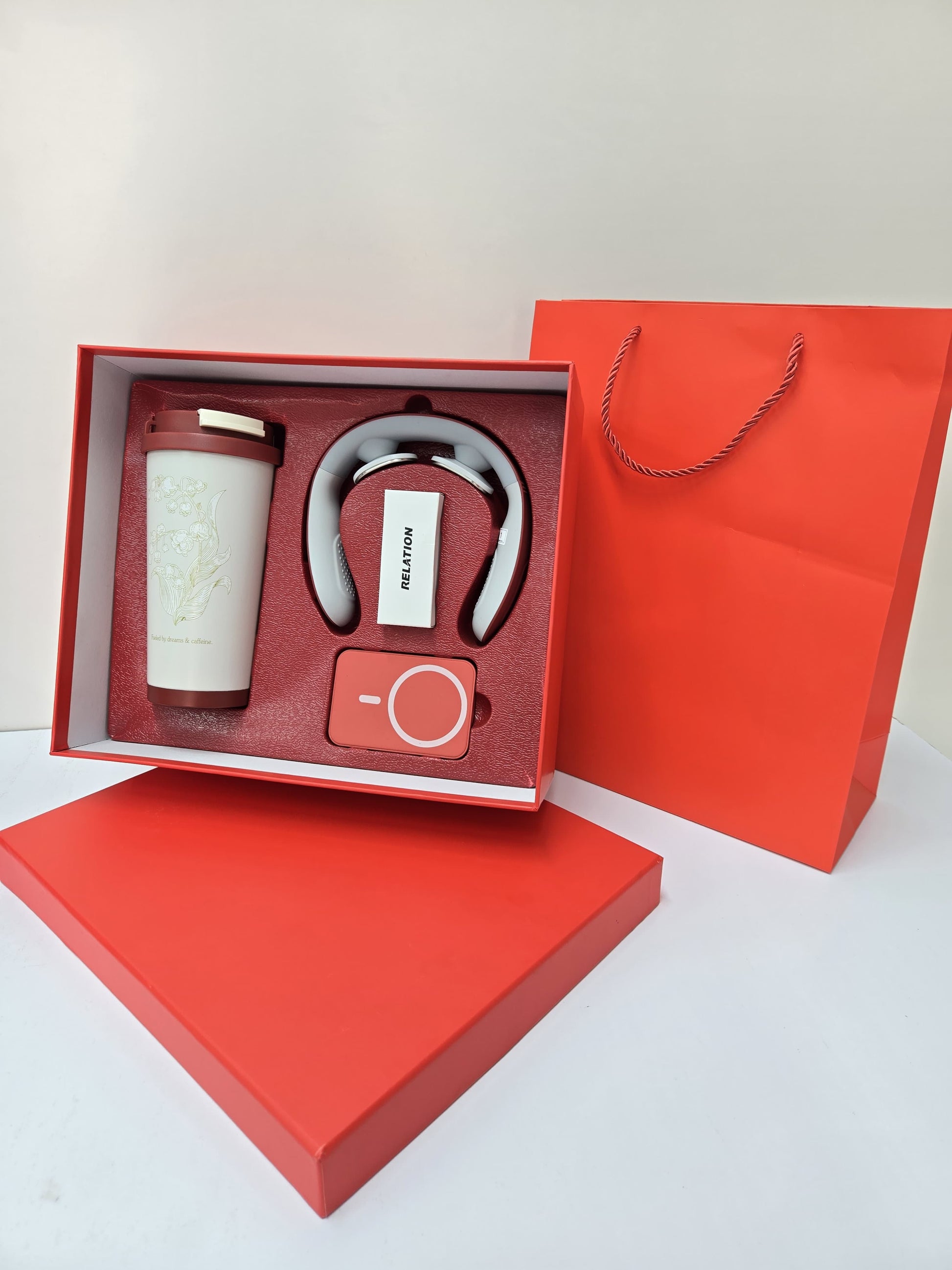 Neck Massager  - Gift Set with Power Bank and Tumbler | Bend the Trend