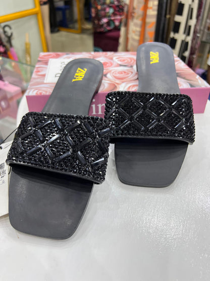 Sandals Zara rhinestone