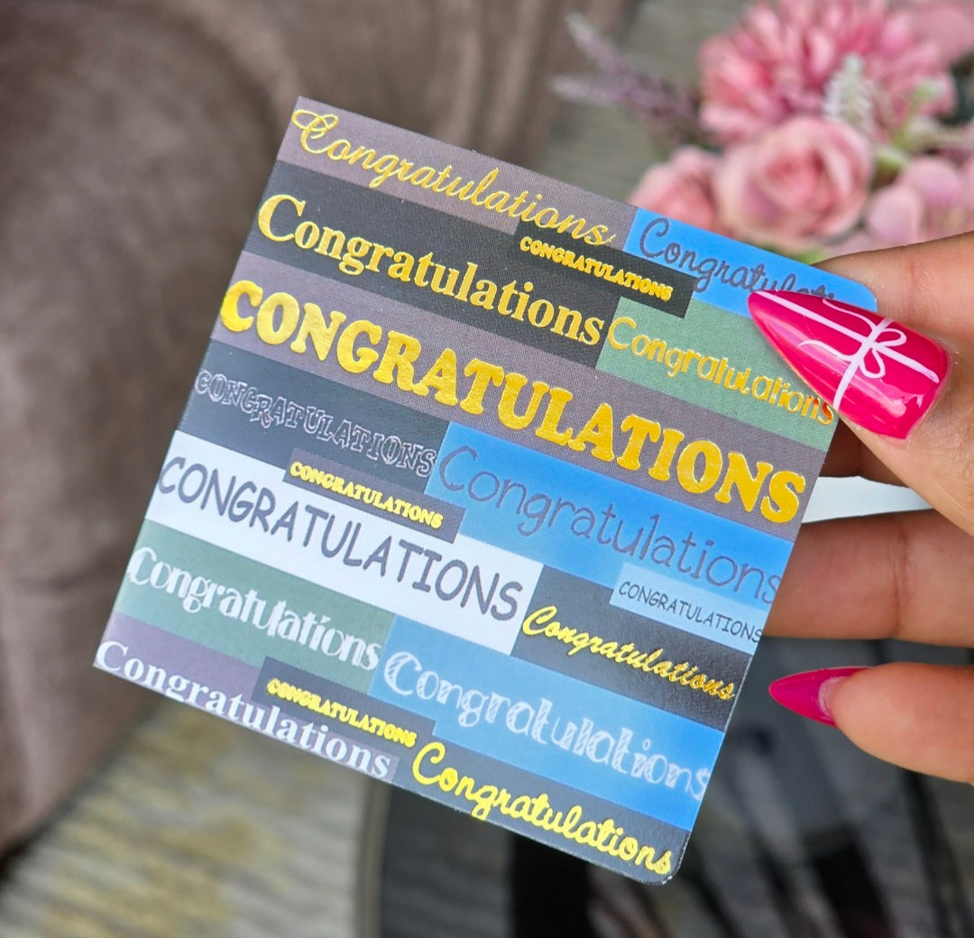 Congratulations card gift card